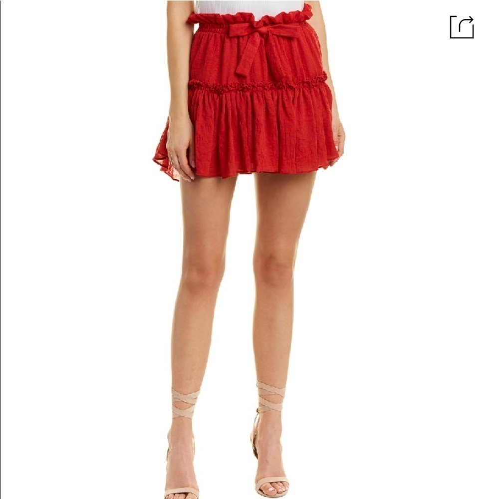 Luchia Mini Skirt In Red